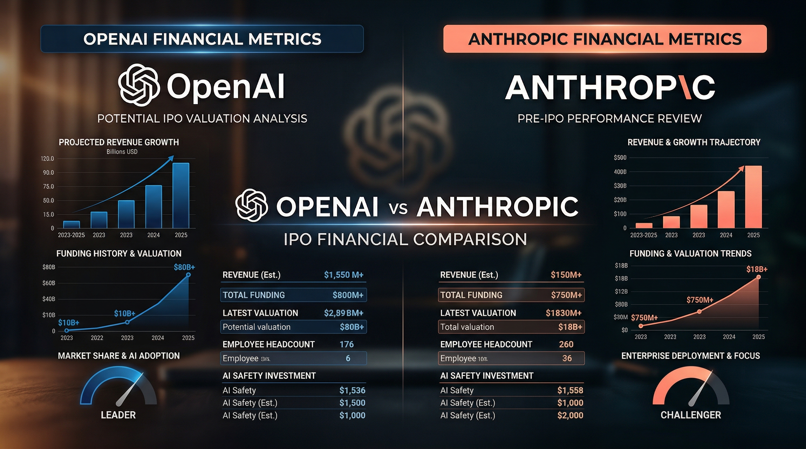 OpenAI vs Anthropic IPO 재무 비교 — 2026년 AI 메가 IPO 레이스의 승자는? | 퀀텀점프클럽